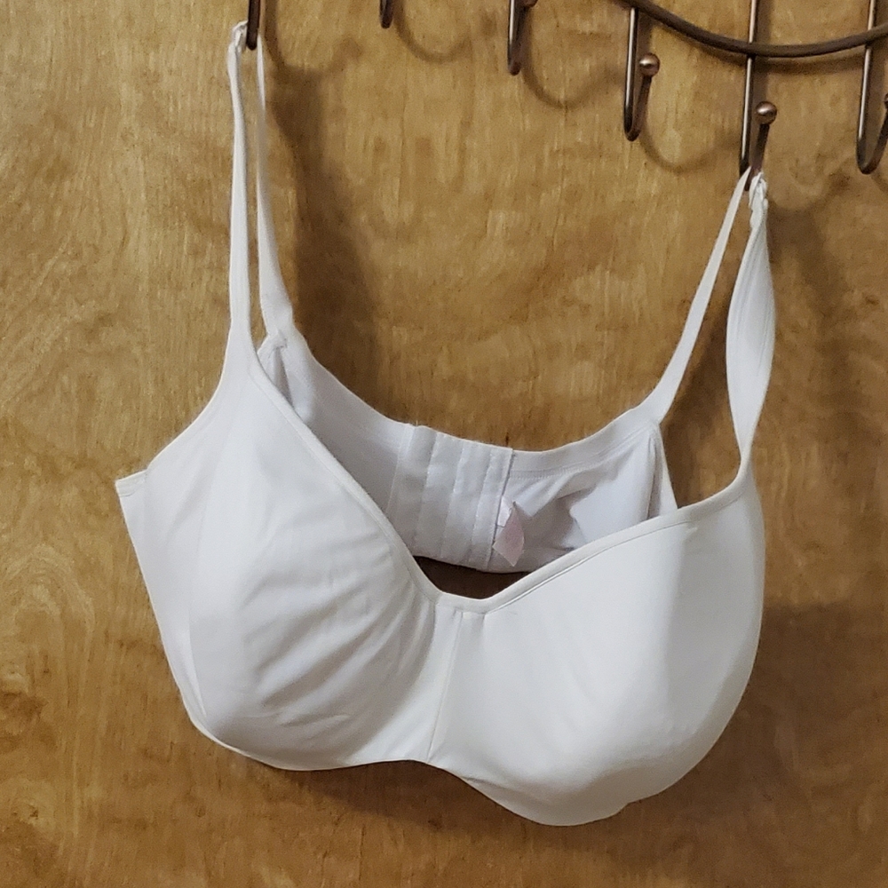 Cacique white balconette bra